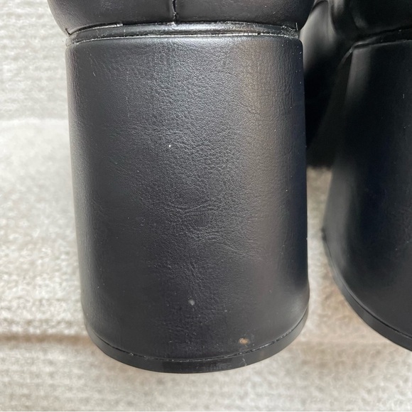 Funtasma Men's Disco Retro Black Polyurethane Lace Up Platform Shoes Halloween - Picture 8 of 14